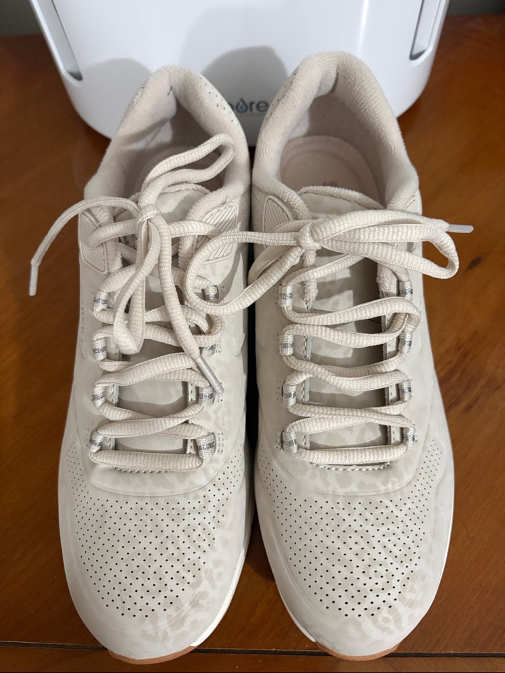 Skechers Women's Light Beige Lace-Up Sneakers